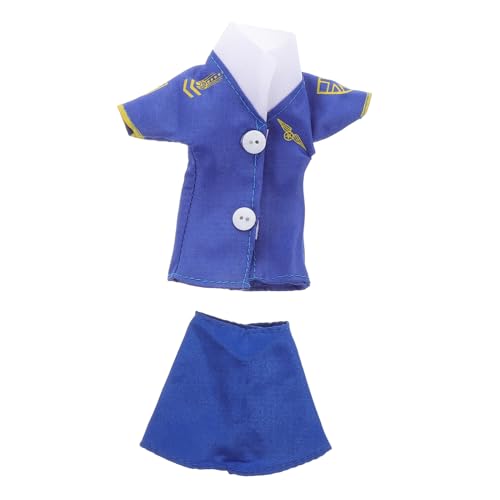 IMIKEYA 2er Set Puppen Kostüme Stewardess-kostüm Zubehör Für Flugbegleiter Für Flugbegleiter Verkleiden Sich Puppenkostüm Für Kostümzubehör Für Flugbegleiter Blue Stoff IMIKEYA 2er Set Puppen Kostüme Stewardess-kostüm Zubehör Für Flugbegleiter Für Flugbegleiter Verkleiden Sich Puppenkostüm Für Kostümzubehör Für Flugbegleiter Blue Stoff von IMIKEYA