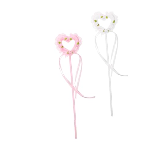 IMIKEYA 2pcs Feen -zauberstab Kinder Fairy Zauberstab Spielzeug Herz Zauberstab Bühnenaufnahmeversorgung IMIKEYA 2pcs Feen -zauberstab Kinder Fairy Zauberstab Spielzeug Herz Zauberstab Bühnenaufnahmeversorgung von IMIKEYA