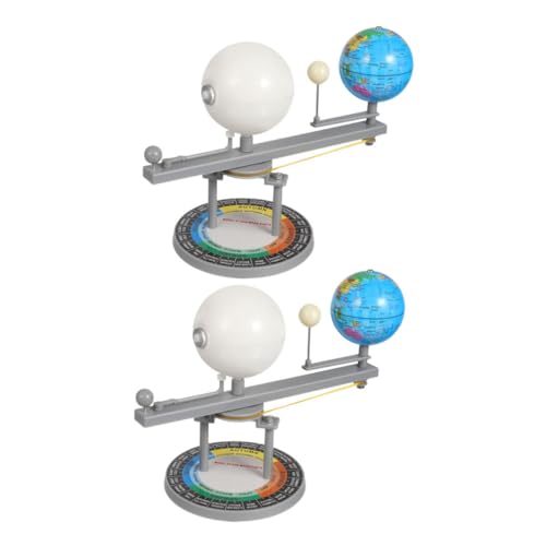 IMIKEYA 2pcs Kids Solar System Kit Sun Earth Moon Modell Astronomisches Lehrwerkzeug Bildungswissenschaft Modell Modell von IMIKEYA