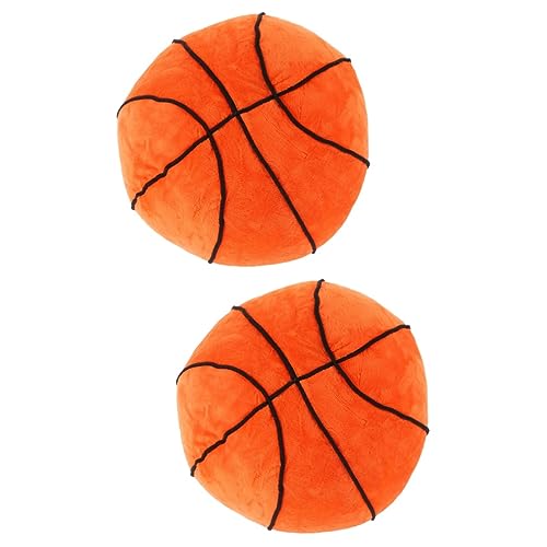 IMIKEYA 2St Plüsch-Basketballspielzeug Kinder spielset ausgestopftes -Plüschtier Kinderspielzeug Spielzeuge Simulations-Basketball kleines Wurfkissen Ventilator Kopfkissen schmücken von IMIKEYA