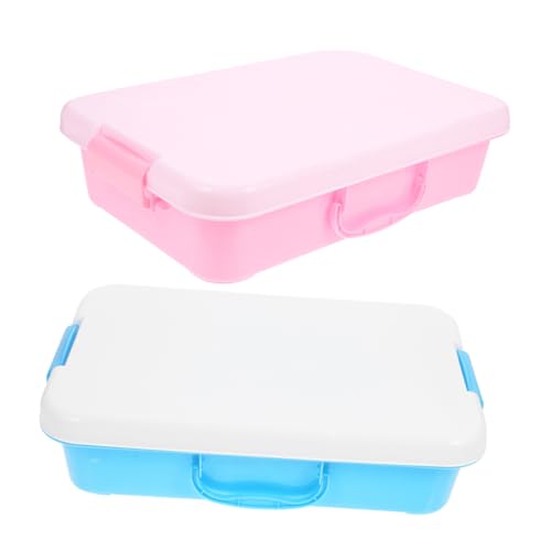 IMIKEYA 2st Sandtisch- Sandvorratsbehälter Wasserdichter Sandkasten Tragbare Sandschale Sand Wasserschale Tragbare Sandwanne Mit Deckel Sandkasten Mit Deckel Abs von IMIKEYA