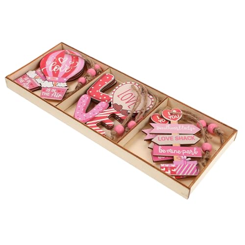 IMIKEYA 3 Boxen Holzanhänger zum Valentinstag Valentinstag-Ornament Valentinstag Ornamente Ausschnitte zum Valentinstag valentinstagschmuck für Baum hölzern IMIKEYA 3 Boxen Holzanhänger zum Valentinstag Valentinstag-Ornament Valentinstag Ornamente Ausschnitte zum Valentinstag valentinstagschmuck für Baum hölzern von IMIKEYA