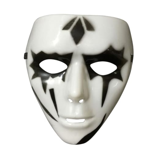 IMIKEYA 3 halloween kostüm halloween costume white mask halloween outfits Festival gift Karneval-Maske Cosplay Maskerade Maske handbemalte Maske weiße Maske bilden Geistermaske Geistertanz von IMIKEYA