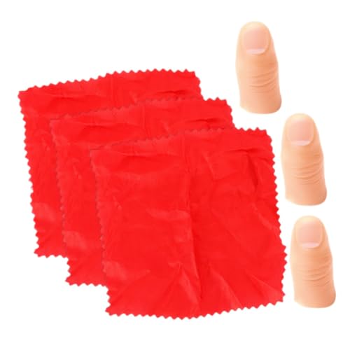 IMIKEYA 3 Sätze Magische Requisiten Trick Zauberer-Set magischer Daumen Bühnenauftritt Requisiten Magischer Schal Bühnenrequisiten Werkzeug Lustige Schal-Requisite Gimmick-Schal Kunststoff IMIKEYA 3 Sätze Magische Requisiten Trick Zauberer-Set magischer Daumen Bühnenauftritt Requisiten Magischer Schal Bühnenrequisiten Werkzeug Lustige Schal-Requisite Gimmick-Schal Kunststoff von IMIKEYA