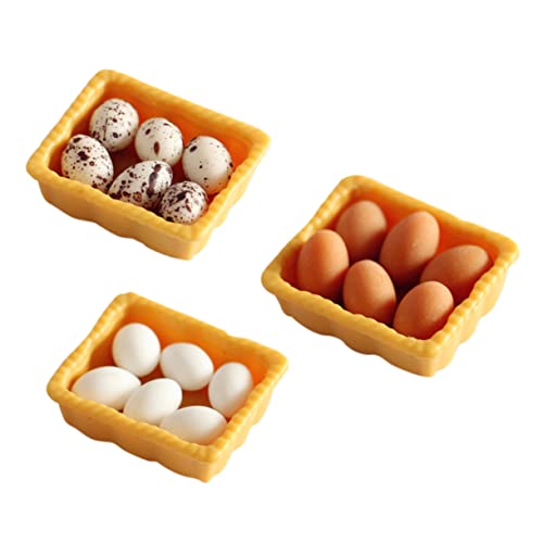 IMIKEYA 3 Sätze Mini verpackte Eier klein Puppenstuben-Eier für kinderspielzeug Toys spielwaren draußen Miniaturmodelle Miniatur-Ei-Modell-Dekore Harz IMIKEYA 3 Sätze Mini verpackte Eier klein Puppenstuben-Eier für kinderspielzeug Toys spielwaren draußen Miniaturmodelle Miniatur-Ei-Modell-Dekore Harz von IMIKEYA