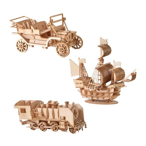 IMIKEYA 3 Satz DIY Holz Puzzle Holzspielzeug für Kreatives und Lehrreiches Modell für Hand Auge Koordination für Geburtstage oder Feste Vielfältige Designs Gemischte IMIKEYA 3 Satz DIY Holz Puzzle Holzspielzeug für Kreatives und Lehrreiches Modell für Hand Auge Koordination für Geburtstage oder Feste Vielfältige Designs Gemischte von IMIKEYA