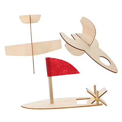 IMIKEYA 3 Stück DIY Holz Flugzeug Teiliges Unvollendetes Modell Flugzeug Schiff für Basteln Fördert Kreativität und Geschicklichkeit IMIKEYA 3 Stück DIY Holz Flugzeug Teiliges Unvollendetes Modell Flugzeug Schiff für Basteln Fördert Kreativität und Geschicklichkeit von IMIKEYA