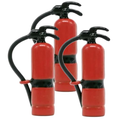 IMIKEYA 3 Stück Feuerlöscher Kleinkind Miniatur Puppe Mini-Dinge Mini-Dekoration Leichtmetall-feuerlöscher-Modelle DIY Mini Werkzeuge Kleines Hausgerät Legierung Rot von IMIKEYA