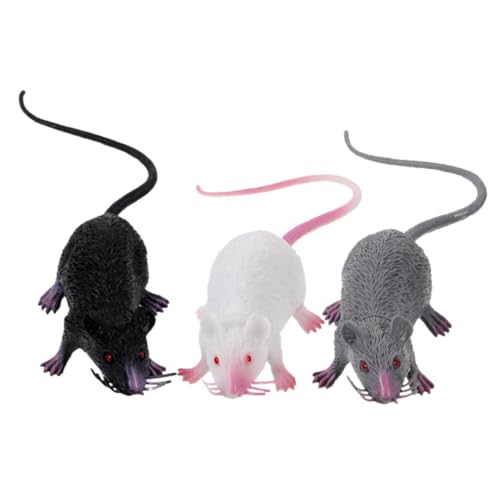 IMIKEYA 3 Stück Gefälschte Rattenfiguren Realistische Ratte Halloween-Ratte Mausspielzeug Gefälschte Mäuse Ratten-Halloween-Dekorationen Realistischer Mausstreich Realistische Vinyl IMIKEYA 3 Stück Gefälschte Rattenfiguren Realistische Ratte Halloween-Ratte Mausspielzeug Gefälschte Mäuse Ratten-Halloween-Dekorationen Realistischer Mausstreich Realistische Vinyl von IMIKEYA
