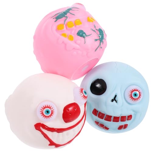 IMIKEYA 3 Stück Halloween Stressabbau Lustiges Quetschspielzeug Halloween Dehnspielzeug Halloween Party Handspielzeug Halloween Halloween Dekoration Halloween von IMIKEYA
