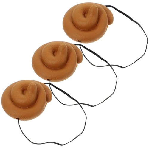 IMIKEYA 3 Stück Kothut- Unisex-kopfbedeckung Party Albern Lustig Gefälschter Kothut Funky Mini Junge Knebelhut Riese Gemacht Hüte Hut Jungs Brown Pvc IMIKEYA 3 Stück Kothut- Unisex-kopfbedeckung Party Albern Lustig Gefälschter Kothut Funky Mini Junge Knebelhut Riese Gemacht Hüte Hut Jungs Brown Pvc von IMIKEYA