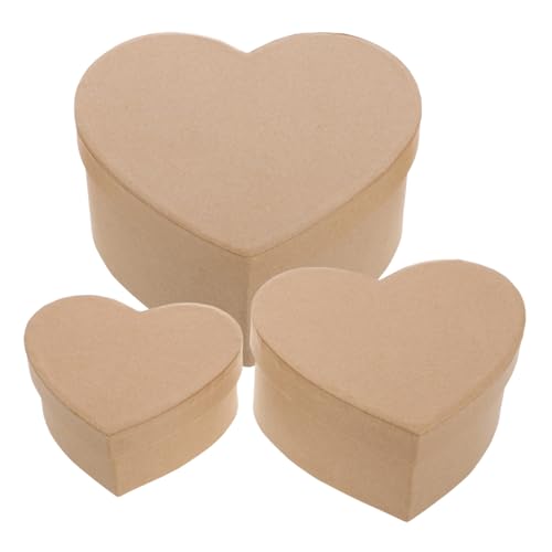 IMIKEYA 3 Stück Liebe Aufbewahrungsbox Herz-Boxen Herzförmige Blumenkästen Leere Pralinenschachteln Party-leckerei-Boxen Schokoladenschachteln Leer Körbe Aus Pappmaché Karton Khaki IMIKEYA 3 Stück Liebe Aufbewahrungsbox Herz-Boxen Herzförmige Blumenkästen Leere Pralinenschachteln Party-leckerei-Boxen Schokoladenschachteln Leer Körbe Aus Pappmaché Karton Khaki von IMIKEYA