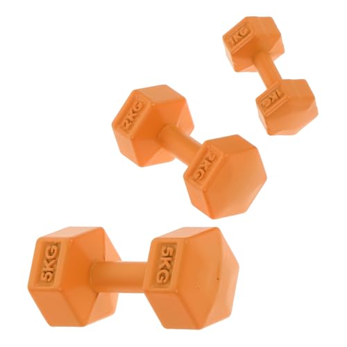 IMIKEYA 3 Stück Mini Hanteln Winzige Hantel Dekoration Puppenhaus Sportgeräte Simulation Hanteln Modell Puppenhaus Sport Spielset Powerlifting Puppenhaus Ornament Szenen Puppe von IMIKEYA