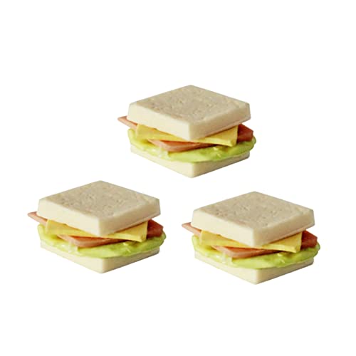 IMIKEYA 3 Stück Mini-Sandwiches für kinderspielzeug spielsachen für realistische Lebensmittelrequisiten Miniatur-Sandwich-Ornament Sandwiches Ornamente Harz IMIKEYA 3 Stück Mini-Sandwiches für kinderspielzeug spielsachen für realistische Lebensmittelrequisiten Miniatur-Sandwich-Ornament Sandwiches Ornamente Harz von IMIKEYA