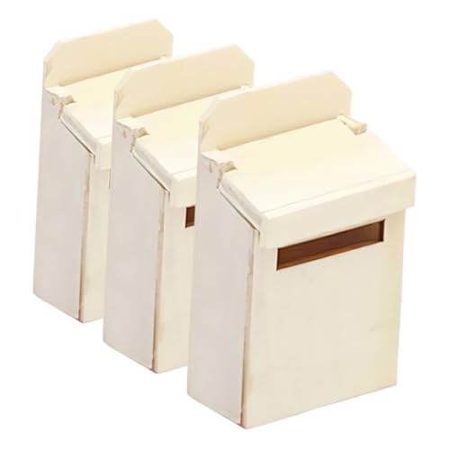 IMIKEYA 3 Stück Miniaturpuppenhaus -Kit Mini Briefkasten klein Zubehör Center äußern holzspielzeug Schreibtisch Dekoration Puppenhaus-Miniaturen Mini-Briefkasten hölzern Beige IMIKEYA 3 Stück Miniaturpuppenhaus -Kit Mini Briefkasten klein Zubehör Center äußern holzspielzeug Schreibtisch Dekoration Puppenhaus-Miniaturen Mini-Briefkasten hölzern Beige von IMIKEYA
