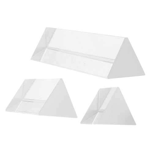 IMIKEYA 3 Stück Optischer Lehre Prisma Fotografie Prismen Fotografie Mit Dreiecksprismen Werkzeuge Für Physikexperimente Dreiecksprismen Aus Optischem Glas Glasprisma Kristall Transparent IMIKEYA 3 Stück Optischer Lehre Prisma Fotografie Prismen Fotografie Mit Dreiecksprismen Werkzeuge Für Physikexperimente Dreiecksprismen Aus Optischem Glas Glasprisma Kristall Transparent von IMIKEYA