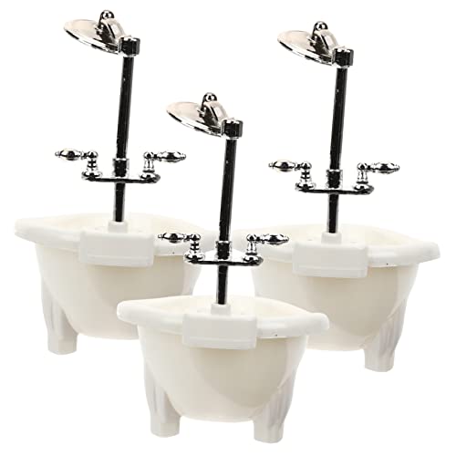 IMIKEYA 3 Stück Puppe Puppe auch Bad Bathroom Accessories Badezimmer-zubehör Bathroom Accessory Badezimmer zubehör Puppenmöbel Miniatur-Badewannenmodell Plastik Weiß IMIKEYA 3 Stück Puppe Puppe auch Bad Bathroom Accessories Badezimmer-zubehör Bathroom Accessory Badezimmer zubehör Puppenmöbel Miniatur-Badewannenmodell Plastik Weiß von IMIKEYA
