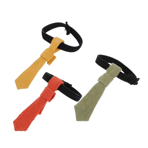 IMIKEYA 3 Stück Puppenkrawatte Mini Action Puppen Krawatte Miniatur Action Puppen Krawatte Mini Zubehör Für Puppen Mini Krawatte Mini Puppen Vorgebundene Krawatte Puppenhaus von IMIKEYA