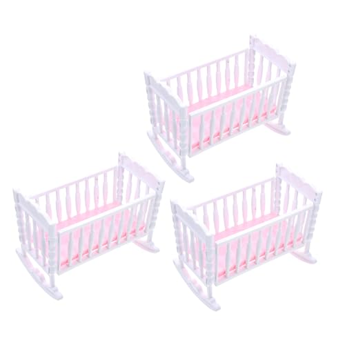 IMIKEYA 3 Stück Puppenschüttler Zubehör Mini Requisite Puppenwiege Puppenwiege Aus Kunststoff Puppenhaus Dekoration Kinderspielzeug Puppenwiege Aus Kunststoff Wiege Modell IMIKEYA 3 Stück Puppenschüttler Zubehör Mini Requisite Puppenwiege Puppenwiege Aus Kunststoff Puppenhaus Dekoration Kinderspielzeug Puppenwiege Aus Kunststoff Wiege Modell von IMIKEYA
