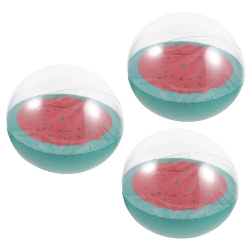 IMIKEYA 3 Stück Schlagball Wasserball Sprengen Aufblasbares Strandball-masse Strandspielzeug Für Teenager Schwimmbad Strand Aufblasbarer Ball Aufblasbarer Wasserball von IMIKEYA