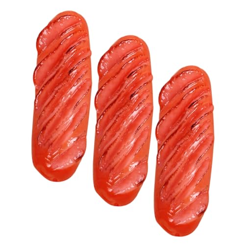 IMIKEYA 3 Stück Simulierte Wurst Künstliche Lebensmittel-Requisiten gefälschtes Essen Party Künstliches Hot-Dog-Modell gefälschte Bratwurst künstlicher Hotdog PVC rot IMIKEYA 3 Stück Simulierte Wurst Künstliche Lebensmittel-Requisiten gefälschtes Essen Party Künstliches Hot-Dog-Modell gefälschte Bratwurst künstlicher Hotdog PVC rot von IMIKEYA