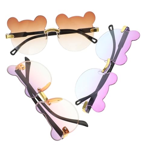 IMIKEYA 3 Stück Sonnenbrillen mit Bunter Farbverlaufsoptik Lustige Cartoon Bär Partybrille für Mädchen Leichte Outdoor Brillen für Strand Festival und Karneval Zufällige Zufällige Farbe IMIKEYA 3 Stück Sonnenbrillen mit Bunter Farbverlaufsoptik Lustige Cartoon Bär Partybrille für Mädchen Leichte Outdoor Brillen für Strand Festival und Karneval Zufällige Zufällige Farbe von IMIKEYA