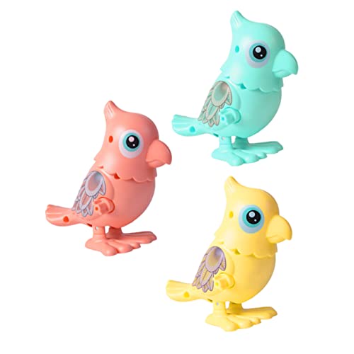 IMIKEYA 3 Stück Springendes Papageienspielzeug Aufzieh Hühnchenspielzeug Aufziehspielzeug Aufzieh Kinderspielzeug Huhn Kleinkindspielzeug Lernspielzeug Aufzieh Uhrwerkspielzeug von IMIKEYA
