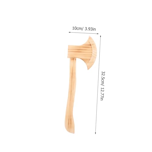 IMIKEYA 3 Stück Teiliges Holz Streitaxt Halloween Kostüm Requisiten Realistische Retro Halloween Deko Leichte Äxte für und Theater Aufführungen von IMIKEYA