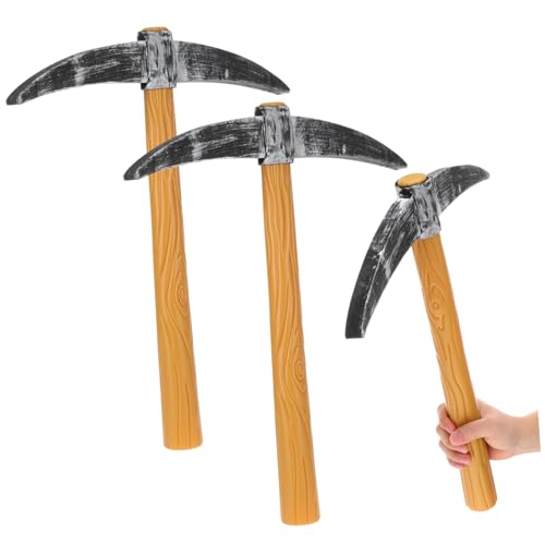 IMIKEYA 3 Stück Teiliges Pickaxe Requisiten aus Leichte Cosplay Spitzhacke für Bühnenauftritte Karneval und Fotografie als Performance Prop und Kostümzubehör von IMIKEYA