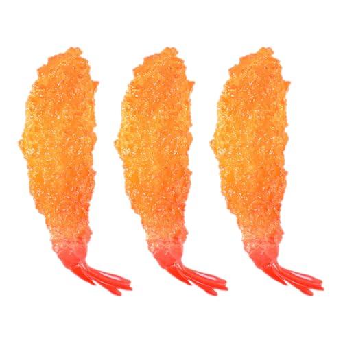 IMIKEYA 3 Stück Tempura -Garnelenmodellspielzeug Mutter Dekorationen Party-Requisite gefälschte Tempuras-Requisite Simulationsgarnelenspielzeug Tempuras-Modell PVC Orange IMIKEYA 3 Stück Tempura -Garnelenmodellspielzeug Mutter Dekorationen Party-Requisite gefälschte Tempuras-Requisite Simulationsgarnelenspielzeug Tempuras-Modell PVC Orange von IMIKEYA