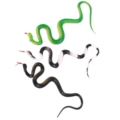 IMIKEYA 3 Stück Weiches Gummi Schlangentiere Kinderspielzeug Gefälschte Schlange Schlangendekoration Realistische Schlangenfigur Schlangen Kognitives Modell Realistische IMIKEYA 3 Stück Weiches Gummi Schlangentiere Kinderspielzeug Gefälschte Schlange Schlangendekoration Realistische Schlangenfigur Schlangen Kognitives Modell Realistische von IMIKEYA