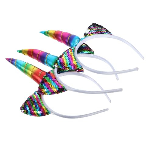 IMIKEYA 3 Stück einhorn stirnband Ohren einhorn haarband Einhorn -Kopfbedeckung glitzerndes Einhorn-Stirnband Einhornhaarband Partygeschenk Stirnbänder für Halloween Stoff IMIKEYA 3 Stück einhorn stirnband Ohren einhorn haarband Einhorn -Kopfbedeckung glitzerndes Einhorn-Stirnband Einhornhaarband Partygeschenk Stirnbänder für Halloween Stoff von IMIKEYA