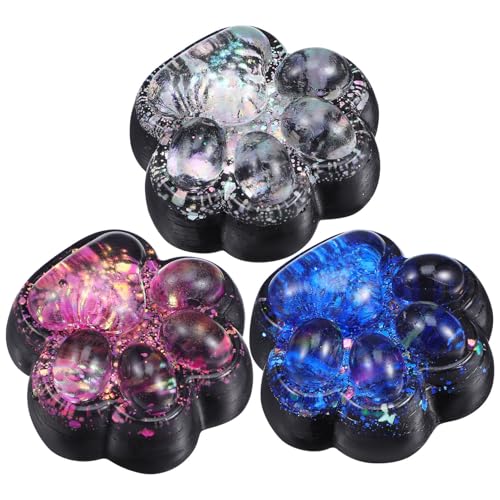 IMIKEYA 3 Stück niedliche Pfoten Squishy Spielzeug - Katzenpfoten Squishy für Angst Linderung Spielzeuge für Kinder, Erwachsene, Büro, Schreibtisch, Partygeschenke von IMIKEYA