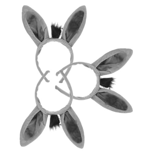 IMIKEYA 3 Stücke Esel Stirnband Tier Ohren Plüsch Tier Haar Hoop Esel Cosplay Stirnband Tiara Zubehör Für Halloween Kostüme IMIKEYA 3 Stücke Esel Stirnband Tier Ohren Plüsch Tier Haar Hoop Esel Cosplay Stirnband Tiara Zubehör Für Halloween Kostüme von IMIKEYA