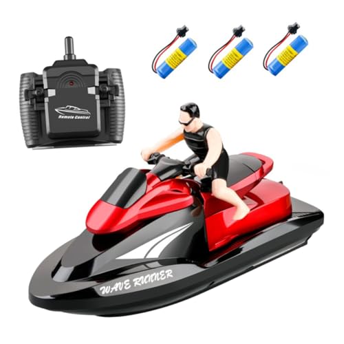IMIKEYA 3 Stücke Fernbedienbares Speedboot mit Akkus Hochgeschwindigkeits Boot für Pools Wasserdichtes Design Dual Motor IMIKEYA 3 Stücke Fernbedienbares Speedboot mit Akkus Hochgeschwindigkeits Boot für Pools Wasserdichtes Design Dual Motor von IMIKEYA