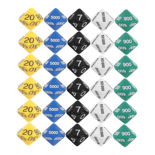 IMIKEYA 30 Stück -Brettspiel spielwürfel Party Spiele Brettspiel Zubehör spielewürfel Platzwertwürfel Würfelspiele Masse farbige Stellenwertscheiben Plastik IMIKEYA 30 Stück -Brettspiel spielwürfel Party Spiele Brettspiel Zubehör spielewürfel Platzwertwürfel Würfelspiele Masse farbige Stellenwertscheiben Plastik von IMIKEYA