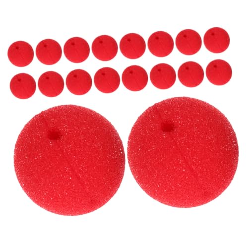 IMIKEYA 30 Stück Clownsnase für Halloween Dekoration lustige Accessoires Clown Nase Halloween-Attacken Zubehör Erwachsene Cosplay Zirkusspielzeug Zirkuskostüm Schwamm rot IMIKEYA 30 Stück Clownsnase für Halloween Dekoration lustige Accessoires Clown Nase Halloween-Attacken Zubehör Erwachsene Cosplay Zirkusspielzeug Zirkuskostüm Schwamm rot von IMIKEYA