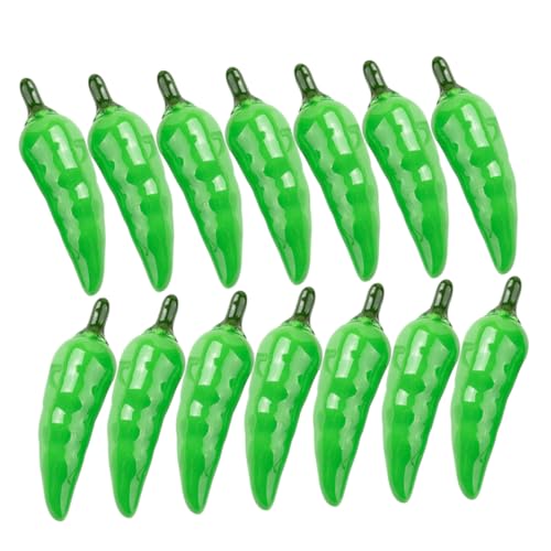 IMIKEYA 30 Stück Mini -grüner Pfeffer simuliertes Gemüse für die Küche kleine Chili-Dekoration Mini-Chili-Pfeffer künstlicher Pfeffer Chilischoten-Modell Chili-Imitation Schaum von IMIKEYA