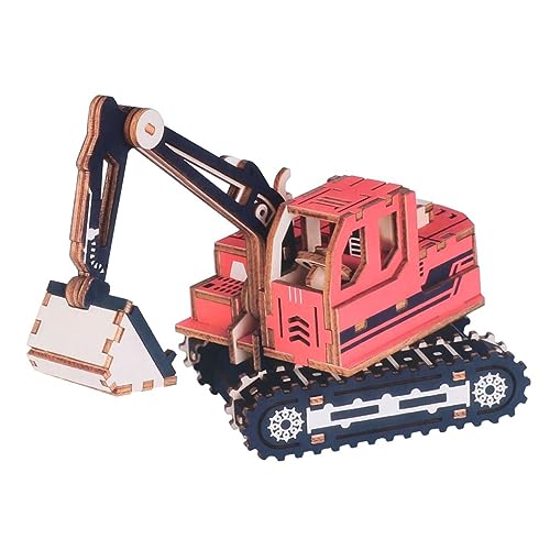 IMIKEYA 3D-Puzzle aus Holz Spielzeugauto aus Holz Montagewagen hölzern rot IMIKEYA 3D-Puzzle aus Holz Spielzeugauto aus Holz Montagewagen hölzern rot von IMIKEYA