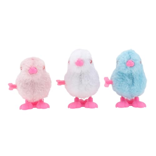 IMIKEYA 3Stücke Aufziehspielzeug Kaninchen Plüschfiguren Tierplüschspielzeug Für Niedliche Bewegliche Kaninchen Puppen Für Freunde Und Familie von IMIKEYA