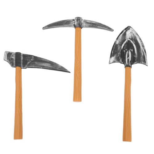 IMIKEYA 3stücke Teiliges Set Mit Deko-spitzhacke Schaufel Und Für Zwergenkostüm Bühnenauftritt Halloween Und Karneval Requisiten Für Rollenspiele Und Gnom-Accessoires von IMIKEYA