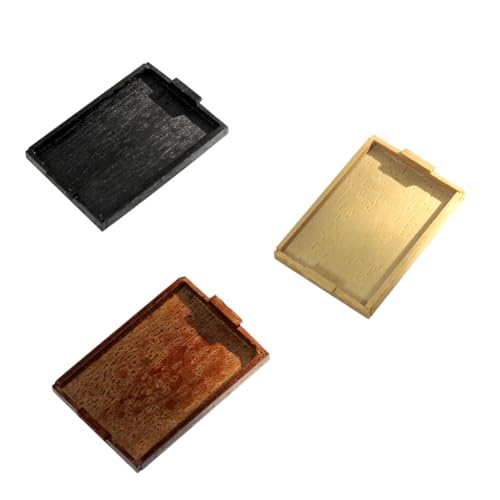 IMIKEYA 3Stücke Teiliges Mini Tray Modellset Aus Hochwertigem Harz Kreativer Lebensmittelhalter Für Puppenhaus Zubehör Und Langlebig DIY Miniaturhäuser von IMIKEYA