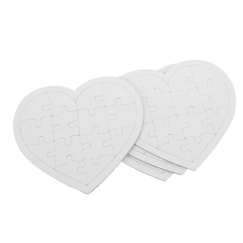 IMIKEYA Leeres Puzzle-Set Mit 4 Blättern Benutzerdefinierte Puzzles Zeichnen Sie Ihr Eigenes Spielzeug Für Jungen Und Mädchen von IMIKEYA