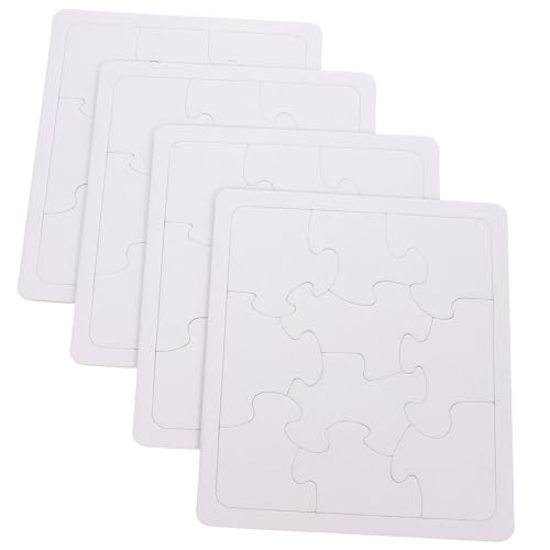 IMIKEYA 4 Blätter Zum Ausmalen Und Einstecken Von Durchsichtiges Puzzle Zum Bemalen DIY Leerpuzzles Zeichenpuzzle Rohlinge Individuelles Puzzle DIY Bastelbedarf Blankopuzzles von IMIKEYA