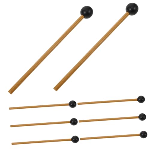 IMIKEYA 4 Paar Hammerschlägel Praktische Trommelstöcke Zungentrommelschlägel Marimbaschlägel Percussion Teile Percussion Zubehör Trommelstöcke Musikalische Percussion Schlägel von IMIKEYA
