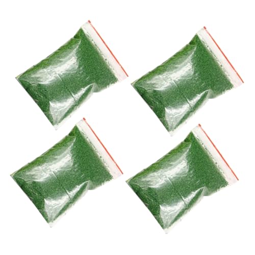 IMIKEYA 4 Packungen Rasenbaumpulver Beflockungspulver Bastelgras Modellbahn Tisch Modell Graspulver Miniatur-basisgelände Künstliches Gras Zum Basteln Diorama-Gras Schwammfeines Green von IMIKEYA