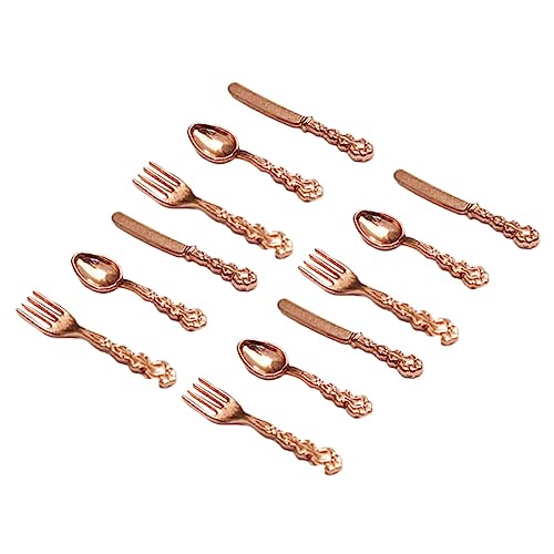 IMIKEYA 4 Sätze Mini-Western-Geschirr für kinderspielzeug kinderknallzeug Mini-Geschirr Sammlerstück Dekoration für Puppenhaus Legierung Rose Gold IMIKEYA 4 Sätze Mini-Western-Geschirr für kinderspielzeug kinderknallzeug Mini-Geschirr Sammlerstück Dekoration für Puppenhaus Legierung Rose Gold von IMIKEYA