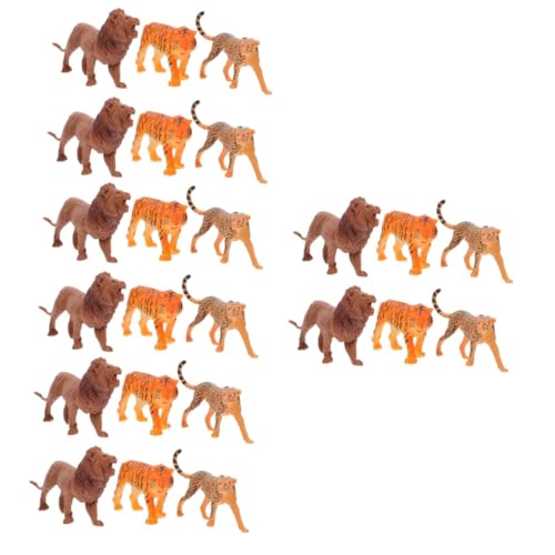IMIKEYA 4 Sätze Tieraufsätze Für Kuchen Gefälschte Tierfiguren Kleintiermodell Dekorative Tierkuchenverzierung Tierornament Cartoon-kuchen- Plastik 6 Stück * 4 von IMIKEYA