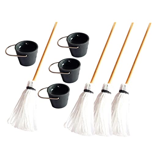 IMIKEYA 4 Sets Eimer Mopp Modell Künstlicher Miniatur Eimer Puppenhaus Zubehör Mini Reinigungsspielzeug Gefälschtes Reinigungsspielzeug Blitzpflanze Winzige Häuser Mini IMIKEYA 4 Sets Eimer Mopp Modell Künstlicher Miniatur Eimer Puppenhaus Zubehör Mini Reinigungsspielzeug Gefälschtes Reinigungsspielzeug Blitzpflanze Winzige Häuser Mini von IMIKEYA