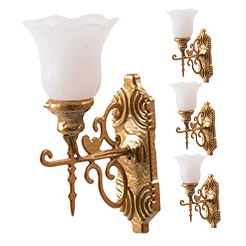 IMIKEYA 4 Stück Miniatur Wandlampe für Puppenhaus Micro Landschaft Dekoration Kleiner Wandlampenmodell für Selbstgemacht Sandtisch Puppenhaus Zubehör für Kreative Szenen IMIKEYA 4 Stück Miniatur Wandlampe für Puppenhaus Micro Landschaft Dekoration Kleiner Wandlampenmodell für Selbstgemacht Sandtisch Puppenhaus Zubehör für Kreative Szenen von IMIKEYA
